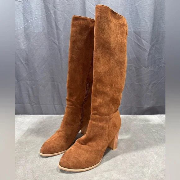 Elegant Tan Knee-High Women's Boots Size 9 - Picture 2 of 13
